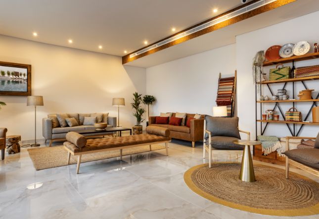 Lounge da rececao do Evora O Cante Hotel