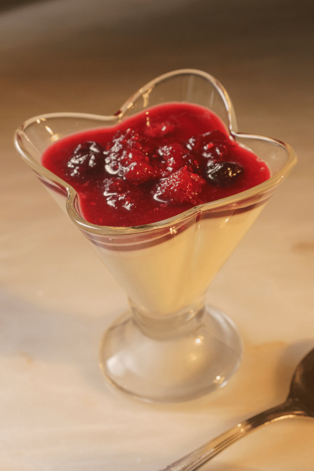 Panna Cotta Mercearia Eborim Restaurant in Evora