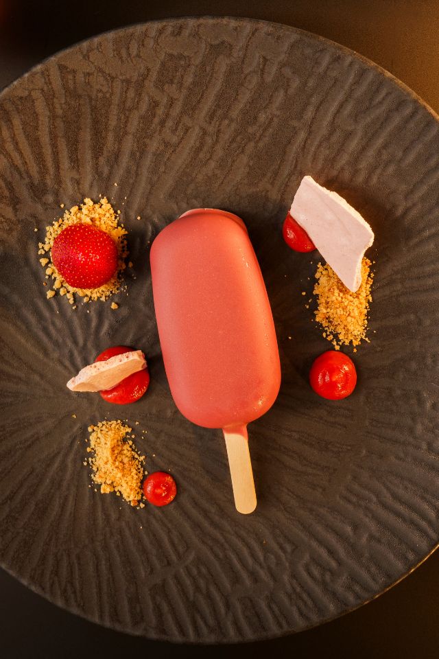 O Nosso Gelado de Morango Restaurante Galeria do Largo