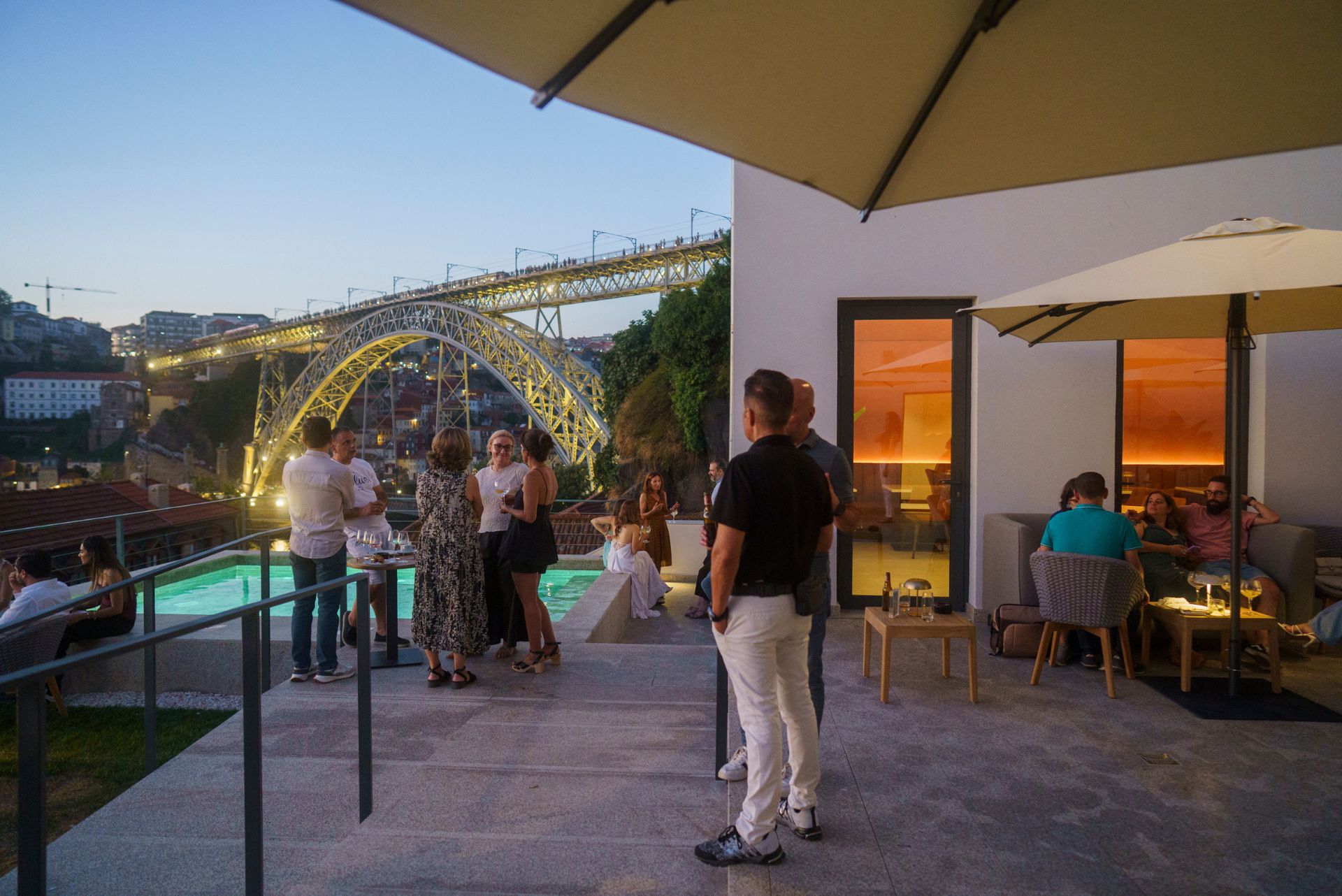 Porto River Soul Hotel Rooftop in Gaia View Douro River