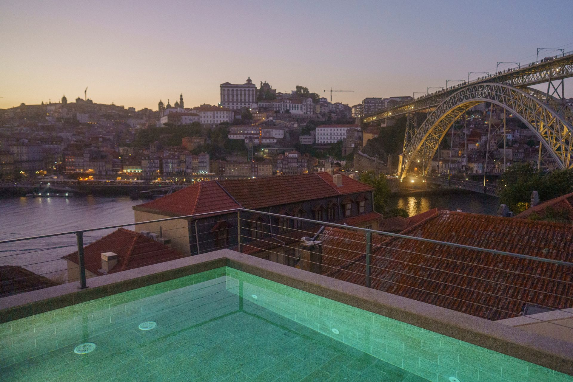 Porto River Soul Hotel Rooftop in Gaia View Douro River with relaxing pool