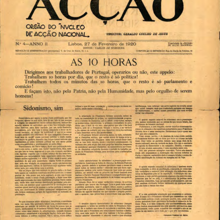 One century later: what was Fernando Pessoa doing and writing in 1919?