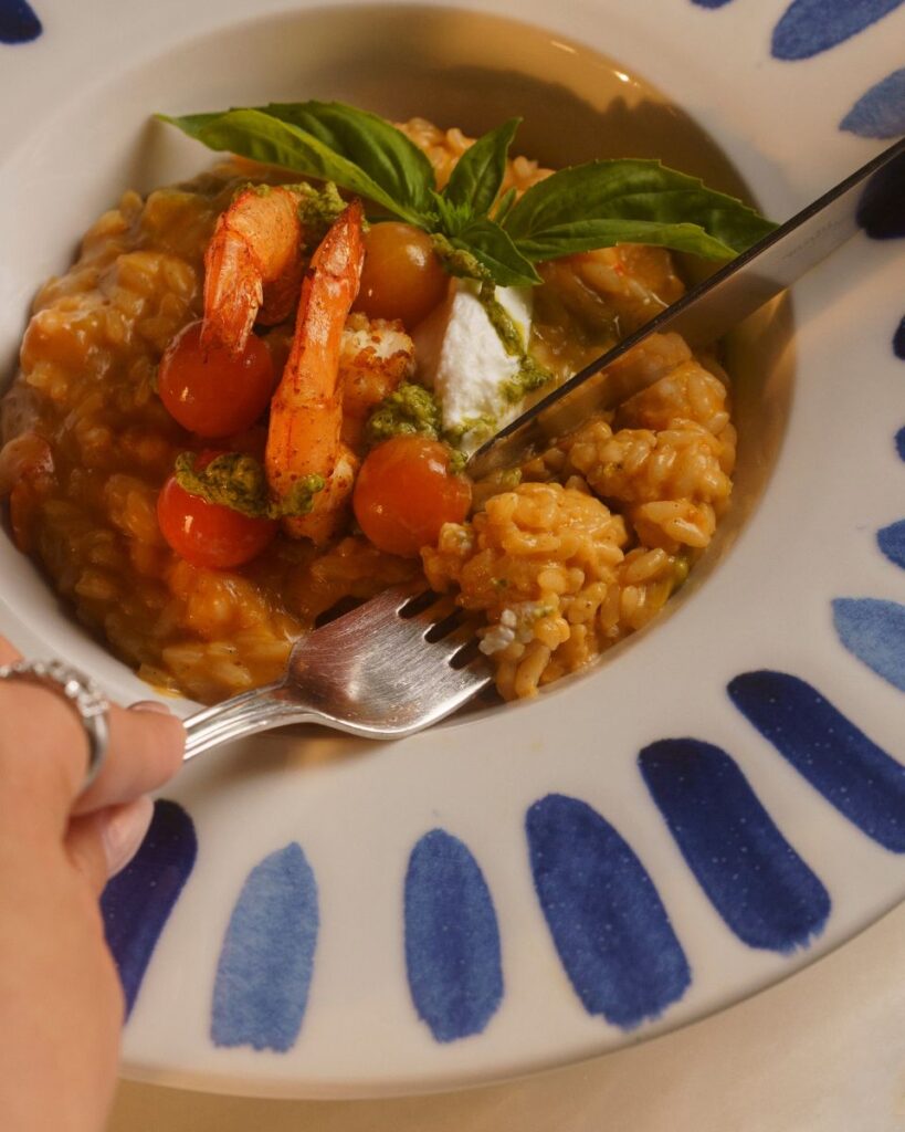 Risotto Camarao Mercearia Eborim Evora