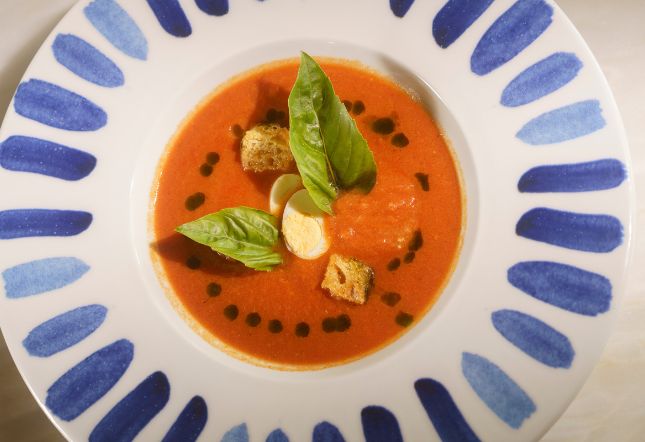 Sopa Tomate Mercearia Eborim restaurante Evora